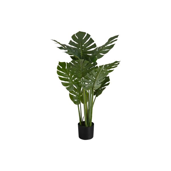 Black Green 45-Inch Indoor Faux Fake Floor Potted Real Touch Artificial Plant, image 1